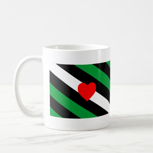 Caneca De Café Bandeira do Orgulho Leather Boi (Esquerda)