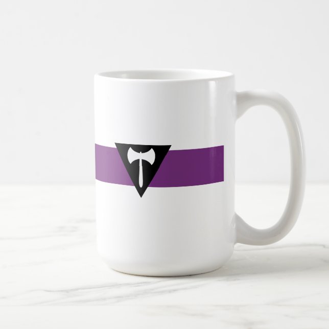 Caneca De Café Bandeira do Orgulho Lésbico (Direita)