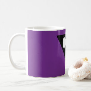 Caneca De Café bandeira do orgulho lésbico SlipperyJoe feminista