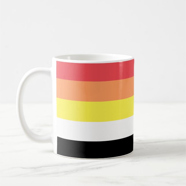 Caneca De Café Bandeira do Orgulho Lithsexual (Esquerda)