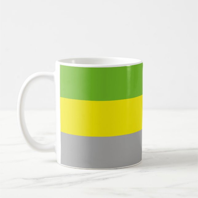 Caneca De Café Bandeira do Orgulho Litromântico (Esquerda)