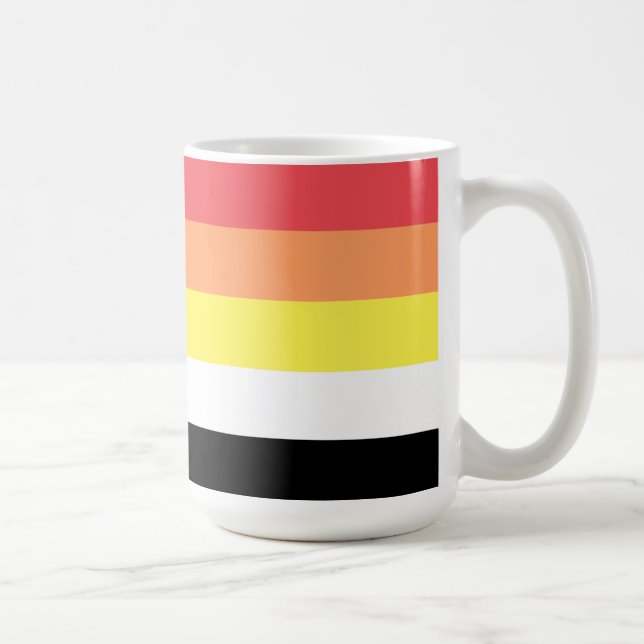 Caneca De Café Bandeira do Orgulho Litsexual (Direita)