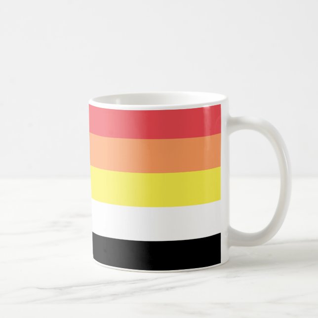 Caneca De Café Bandeira do Orgulho Litsexual (Direita)