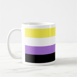Caneca De Café Bandeira do Orgulho Não Binário