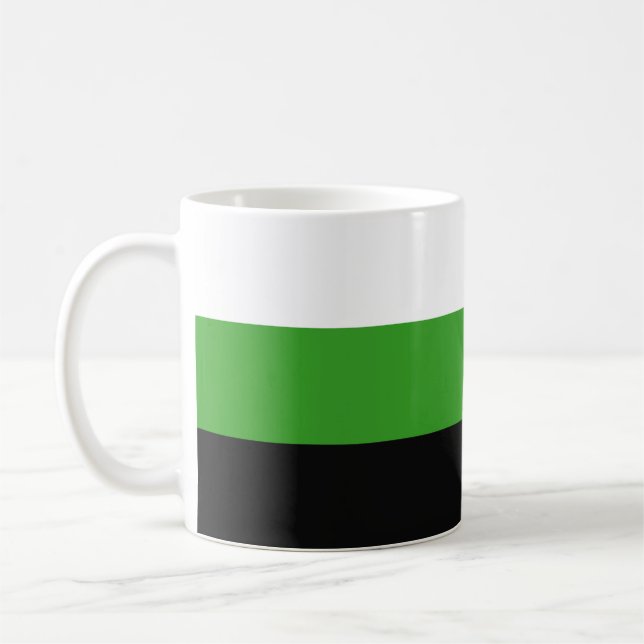 Caneca De Café Bandeira do Orgulho Neutrois (Esquerda)
