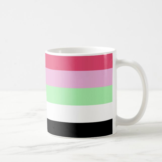 Caneca De Café Bandeira do Orgulho Recipromântico (Direita)