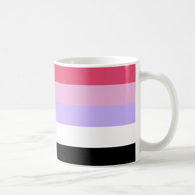 Caneca De Café Bandeira do Orgulho Reciprosexual (Direita)