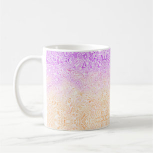 Caneca De Café Bandeira do Orgulho Trixic Abstrata Boho Ondulada 