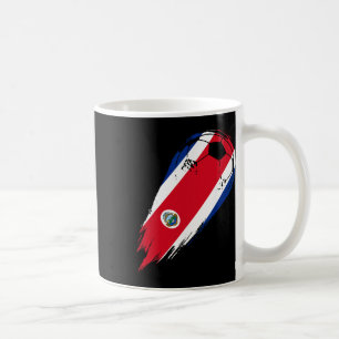 Caneca De Café Bandeira do País de Futebol da Costa Rica 