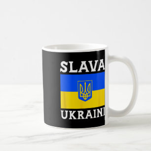 Caneca De Café Bandeira do País Ucrânia Orgulho Slava Ukraini 1