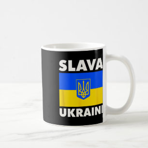 Caneca De Café Bandeira do País Ucrânia Orgulho Slava Ukraini 2 