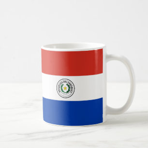 Caneca De Café Bandeira do Paraguai: Mug de café cerâmico