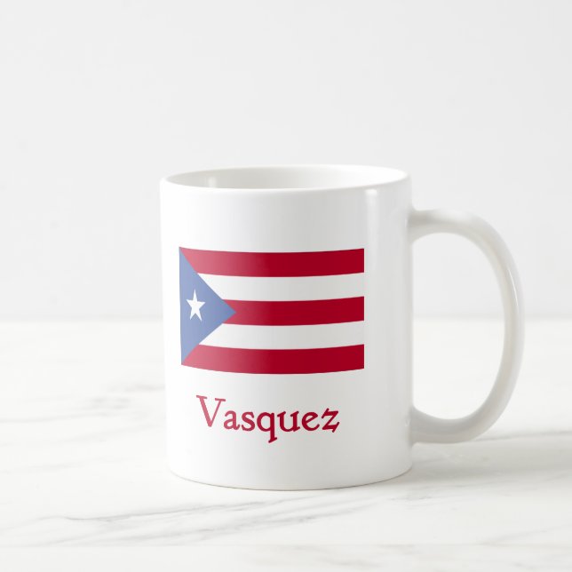 Caneca De Café Bandeira do porto-riquenho de Vasquez (Direita)