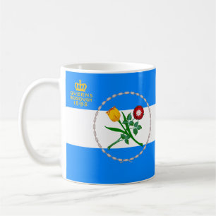 Caneca De Café Bandeira do Queens, NY