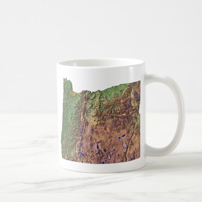 Caneca De Café Bandeira do Reino Unido + Mapa Mug (Direita)