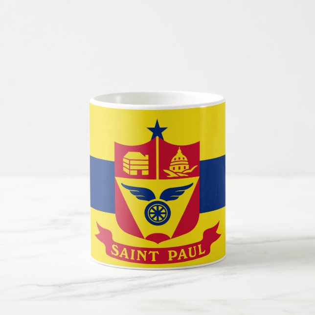 Caneca De Café Bandeira do Santo Paul (Minnesota) (Centro)