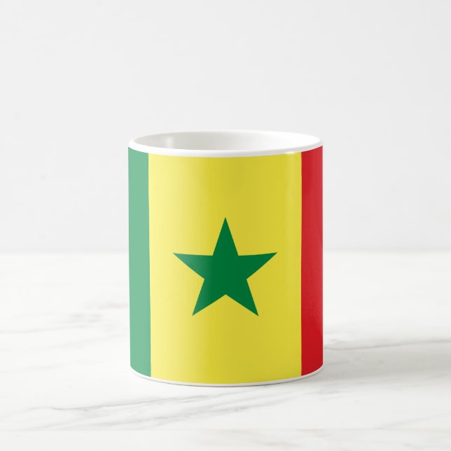 Caneca De Café Bandeira do Senegal (Senegal) (Centro)
