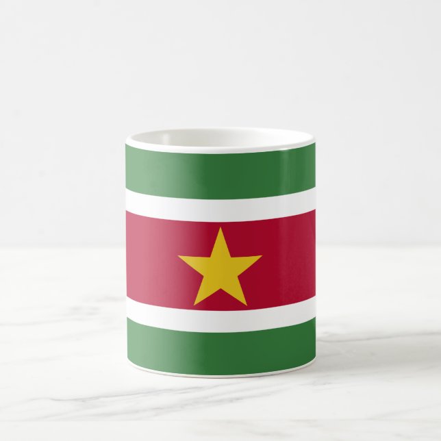Caneca De Café Bandeira do Suriname (Centro)