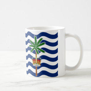Caneca De Café Bandeira do Território Britânico do Oceano Índi