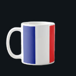 Caneca De Café Bandeira do Tricolore Francês<br><div class="desc">A bandeira de França ou Drapeau de la France é uma bandeira tricolor com três bandas verticais de cor azul, branca e vermelha. É conhecido como o Tricolor francês ou simplesmente o Tricolor ou o Tricolor. No início da Revolução Francesa, a milícia de Paris, que teve um papel proeminente no...</div>