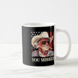 Caneca De Café Bandeira do Trump Cowboy Ocidental Você Perdeu Tru