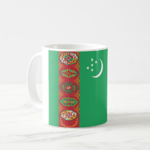 Caneca De Café Bandeira do Turquemenistão