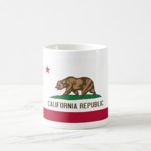 Caneca De Café Bandeira do Urso da República da Califórnia: Calif