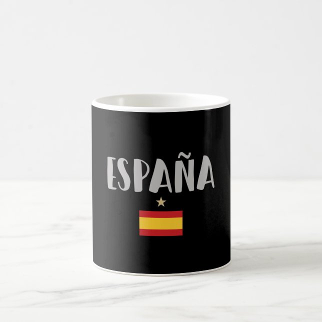 Caneca De Café Bandeira do Ventilador de Futebol do espanha (Centro)