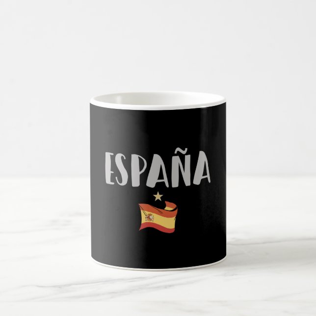 Caneca De Café Bandeira do Ventilador de Futebol do espanha (Centro)