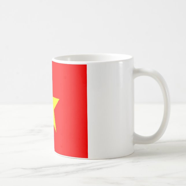 Caneca De Café bandeira do vietname (Direita)