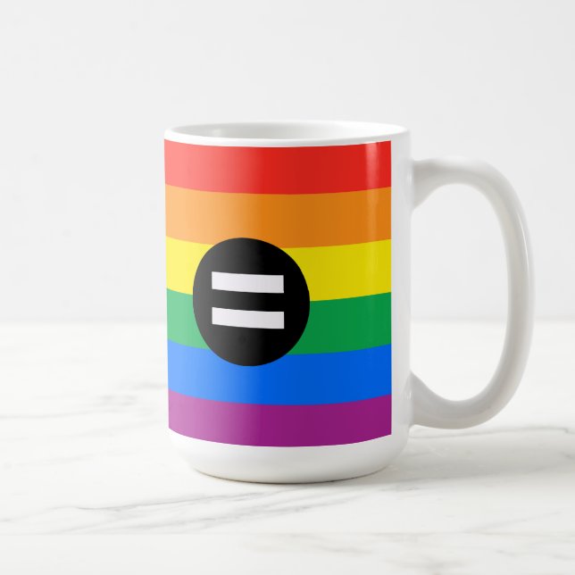 Caneca De Café Bandeira dos Direitos Gay (Direita)