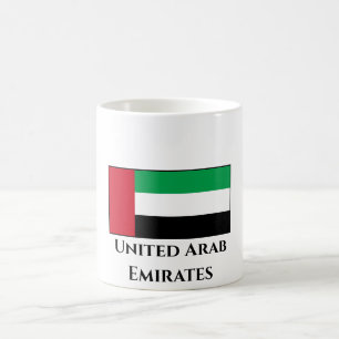 Caneca De Café Bandeira dos Emirados Árabes Unidos