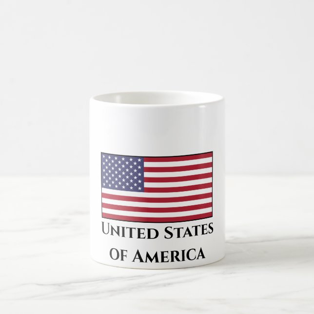 Caneca De Café Bandeira dos Estados Unidos (Centro)