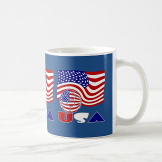 Caneca De Café Bandeira dos Estados Unidos da América - Esfera de