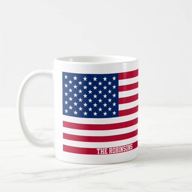 Caneca De Café bandeira dos EUA (Esquerda)
