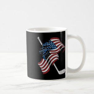 Caneca De Café Bandeira dos EUA Feita De Paus De Hóquei 