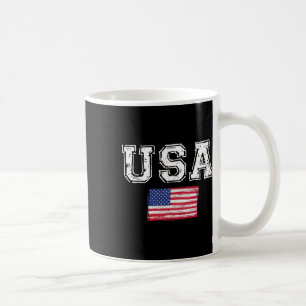 Caneca De Café Bandeira Dos Eua Patriótica Dia 4 De Julho Da Amér