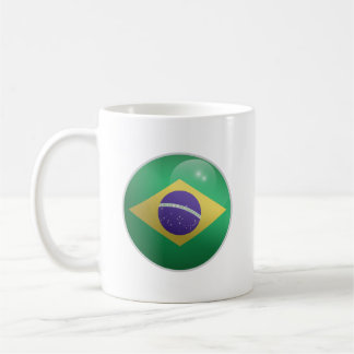 Caneca De Café Bandeira em Círculo Brilhante do Brasil