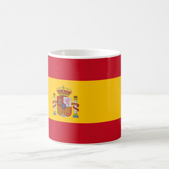 Caneca De Café Bandeira Espanhola (Espanha) (Centro)