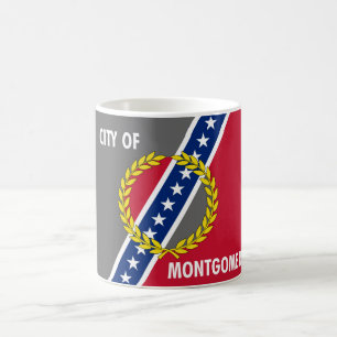 Caneca De Café Bandeira Estados Unidos América de Alabama da