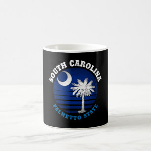 CANECA DE CAFÉ BANDEIRA ESTADUAL DA CAROLINA PALMETTO DO SUL
