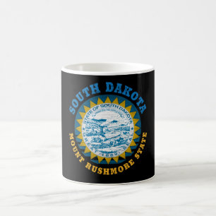 CANECA DE CAFÉ BANDEIRA ESTADUAL DO SUL DAKOTA MONTE RUSHMORE