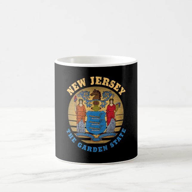 CANECA DE CAFÉ BANDEIRA ESTATAL DE JERSEY GARDEN (Centro)