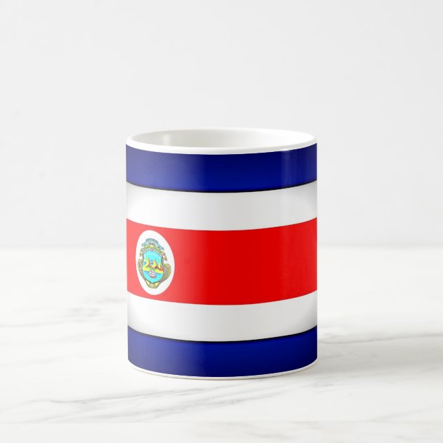 Caneca De Café Bandeira Estilizada da Costa Rica (Centro)