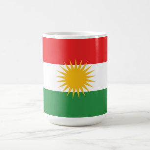 Caneca De Café Bandeira étnica do Curdistão