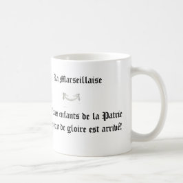 Caneca De Café Bandeira Francesa & Hino Nacional Título & Algumas