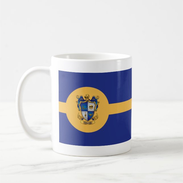 Caneca De Café Bandeira Grão-Ducado  (Esquerda)
