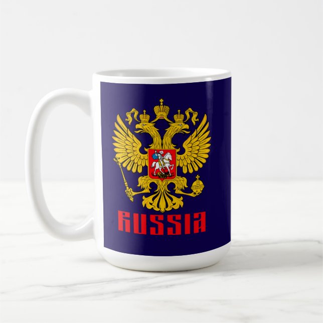 Caneca De Café Bandeira Imperial Russa (Esquerda)