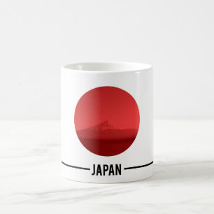 Caneca De Café Bandeira japonesa, Monte Fuji, Japão