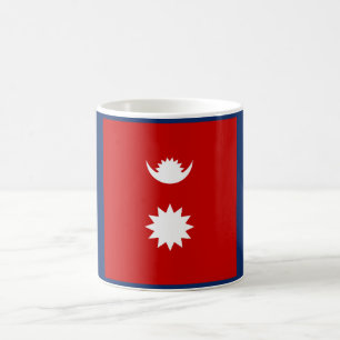 Caneca De Café Bandeira Legal do Nepal